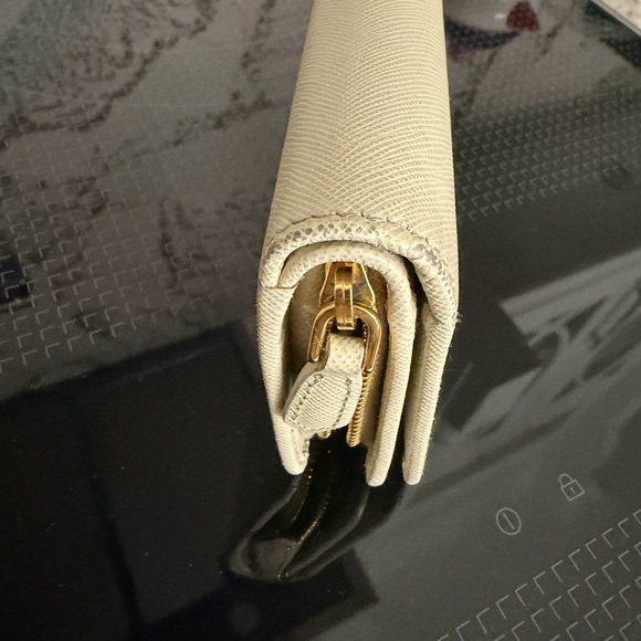 Prada Metallic Gold Zip Wallet - Picture 5 of 8